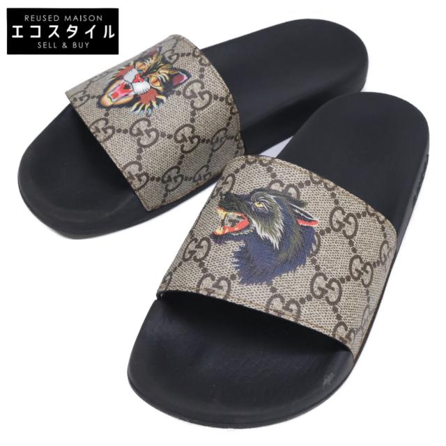GUCCI グッチ シューズ 34 ブラウン/ブラック レディース