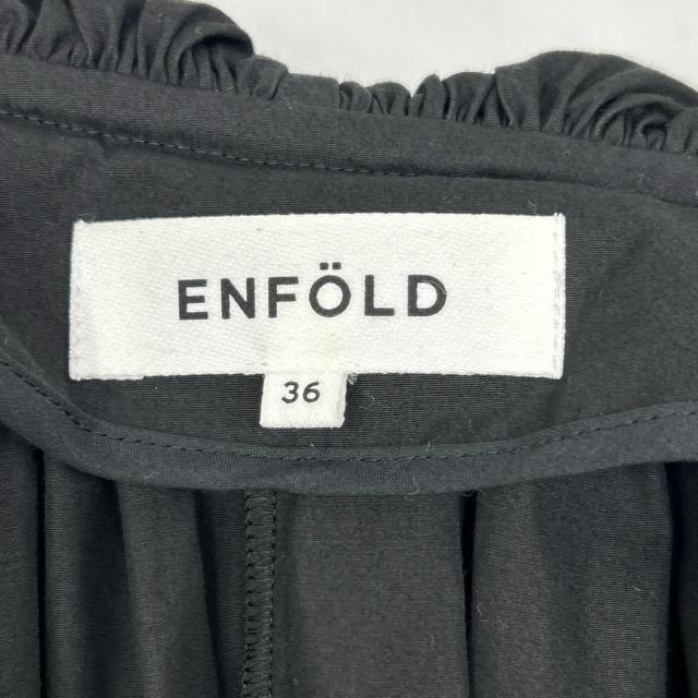 ENFOLD エンフォルド ジャケット 36 ブラック レディース_4