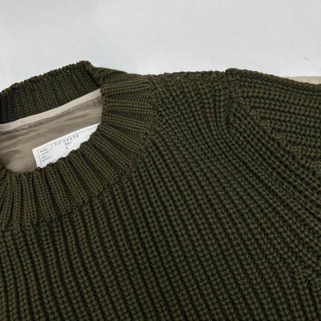 sacai サカイ トップス 1 オリーブ×ベージュ レディース