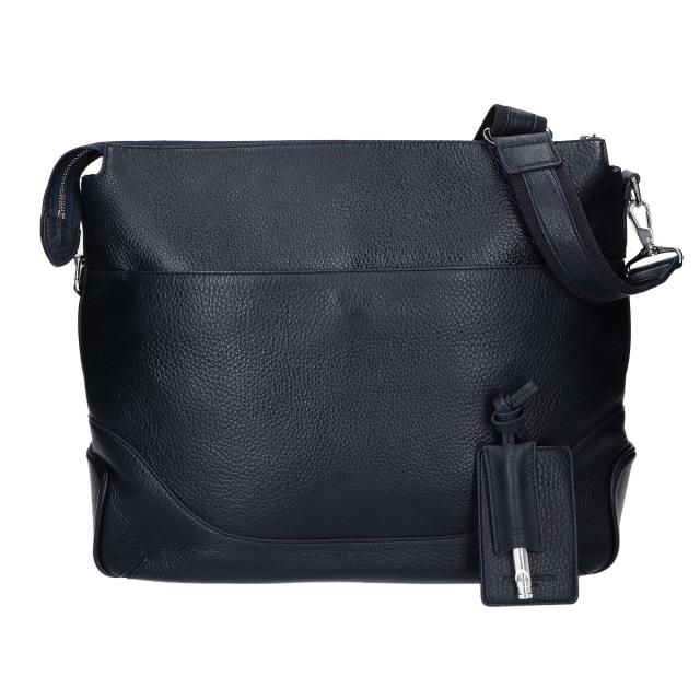 PELLE MORBIDA ペッレモルビダ ショルダーバッグ ネイビー メンズ