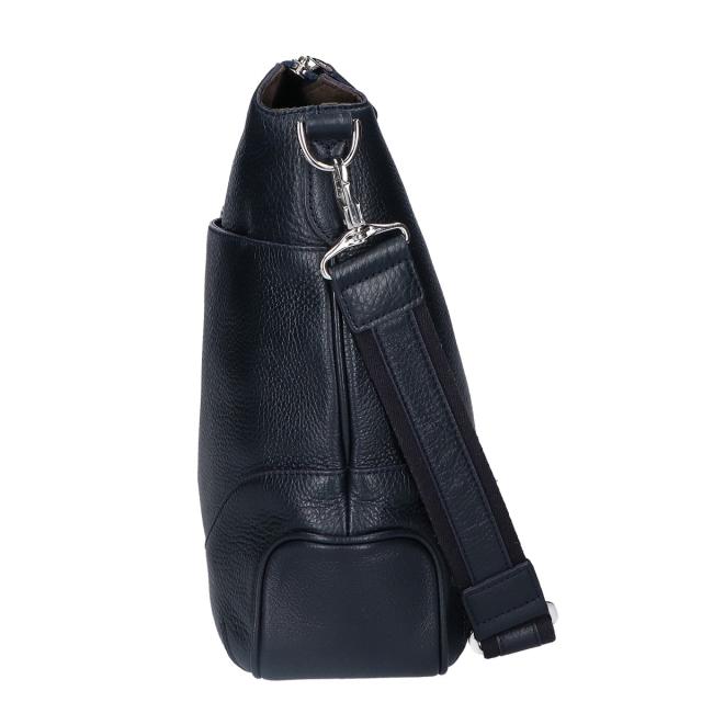 PELLE MORBIDA ペッレモルビダ ショルダーバッグ ネイビー メンズ
