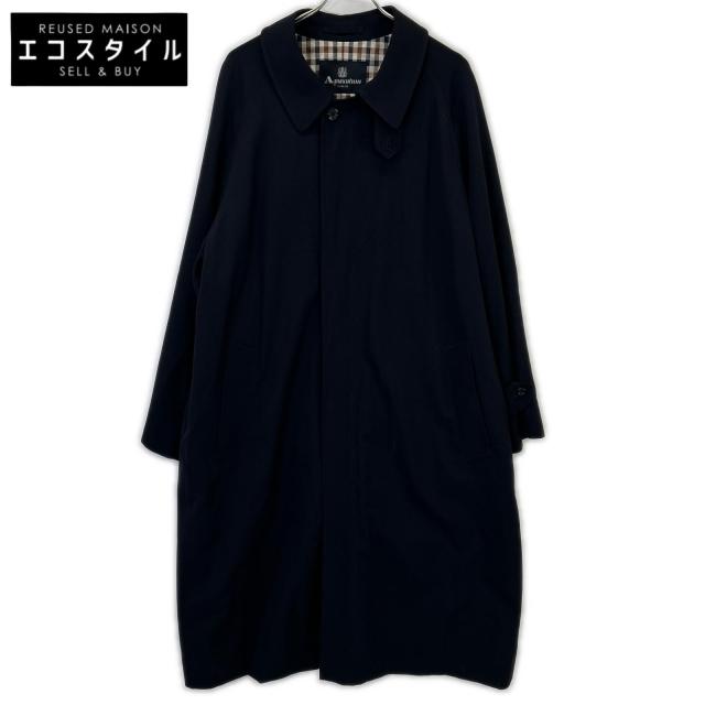 アクアスキュータム カシミヤ100% チェスターコート ネイビー メンズXL相当 Aquascutum アクアスキュータム コート 38 ネイビー メンズ 【公式通販】