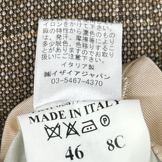 ISAIA イザイア ジャケット ブラウン メンズ_6