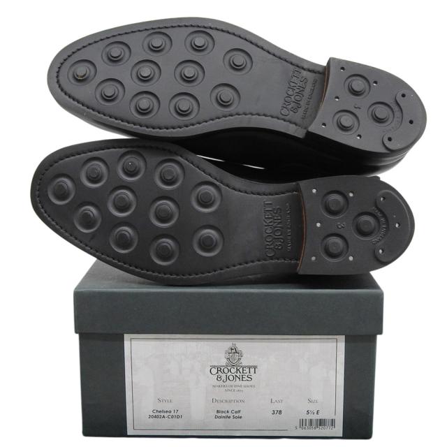 Crockett&Jones クロケット＆ジョーンズ シューズ 5 1/2E ブラック メンズ_3