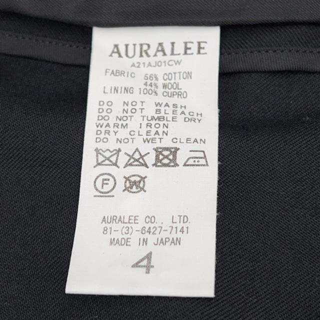 AURALEE オーラリー ジャケット 4 ブラック メンズ_4