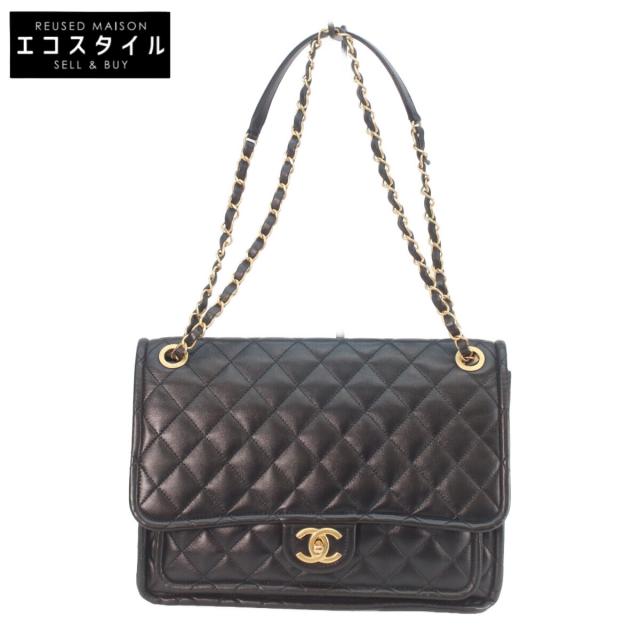 CHANEL シャネル ショルダーバッグ ブラック/ゴールド金具 レディース