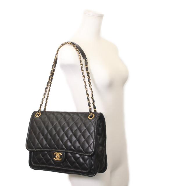 CHANEL シャネル ショルダーバッグ ブラック/ゴールド金具 レディース_7