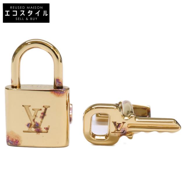 LOUIS VUITTON ルイヴィトン　カフス　ゴールド　ロゴ入り LOUIS VUITTON ルイヴィトン カフス ゴールド メンズ 【公式通販】