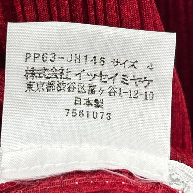 PLEATS PLEASE プリーツプリーズ ワンピース 4 レッド レディース_4