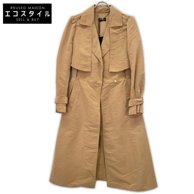 ELISABETTA FRANCHI エリザベッタフランキ コート 42 キャメル 