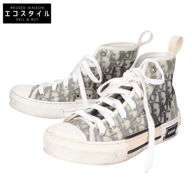 DIOR ディオール シューズ 37 ホワイト×ブラック レディース