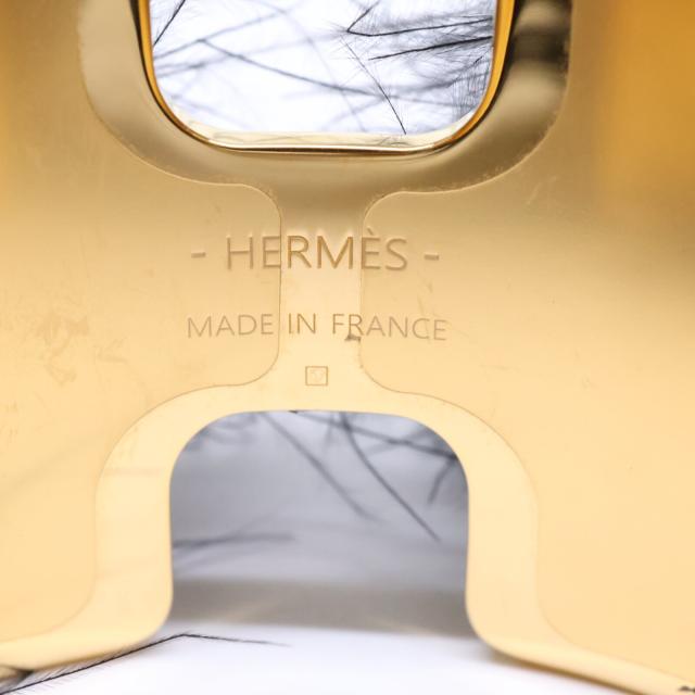 HERMES エルメス バングル T2 ブラックxゴールド レディース_7