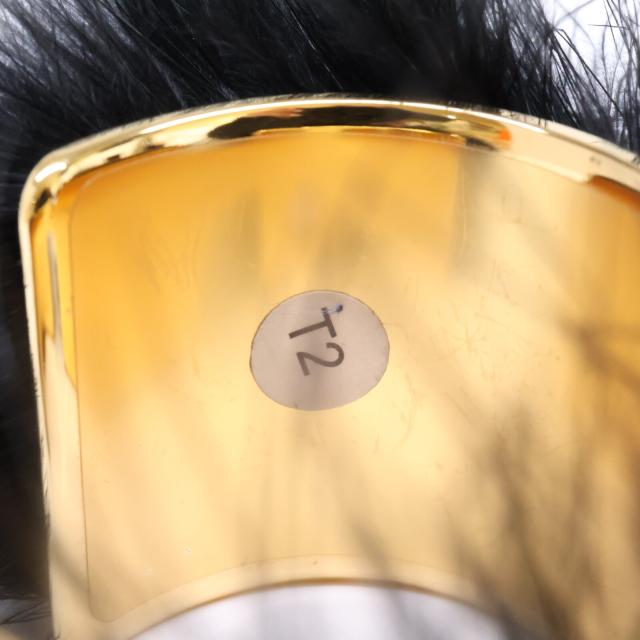 HERMES エルメス バングル T2 ブラックxゴールド レディース_8