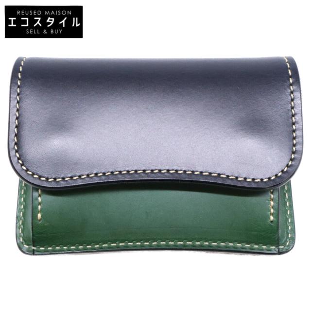 WILDSWANS ワイルドスワンズ コインケース ネイビー/グリーン メンズ