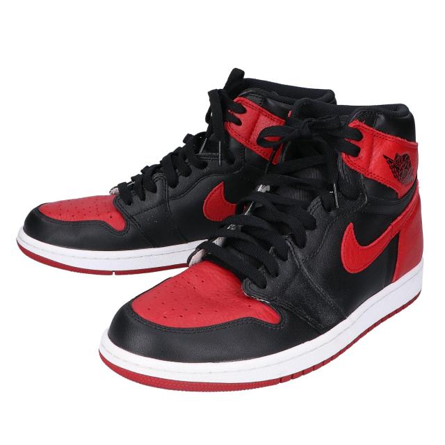 NIKE ナイキ シューズ 28 BLACK/VARSITY RED-WHITE メンズ_1