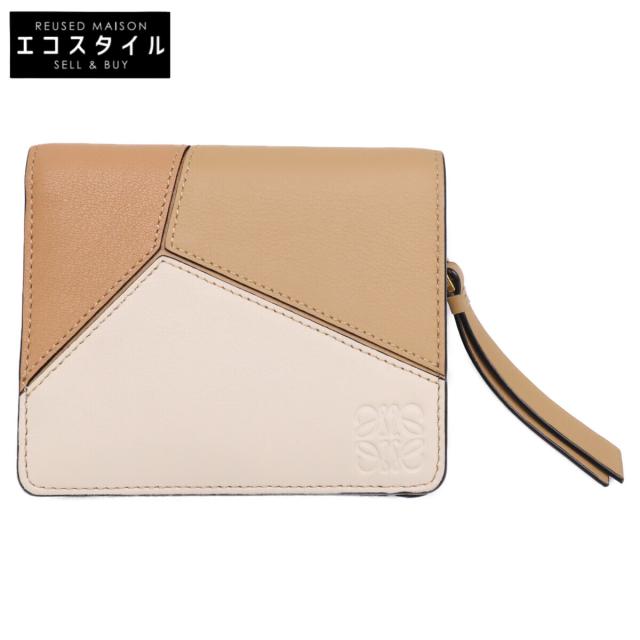 LOEWE ロエベ 二つ折り財布（小銭入れあり） ベージュ レディース