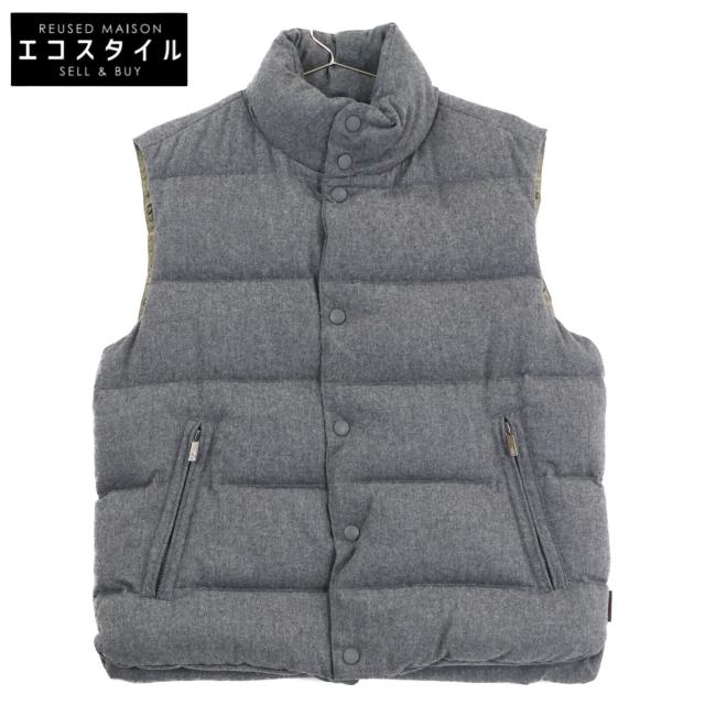 美品 MONCLER モンクレール 　ベスト　グレー　サイズ 1(MS) MONCLER モンクレール ベスト 1 グレー メンズの通販はau PAY