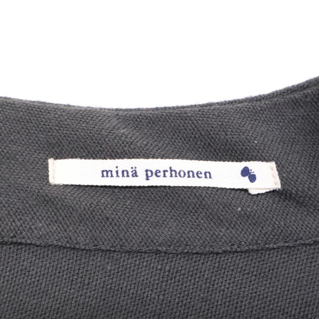 mina perhonen ミナペルホネン ワンピース 38 チャコールグレー レディース_3