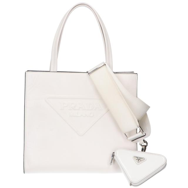 PRADA プラダ ハンドバッグ - ホワイト レディース_1