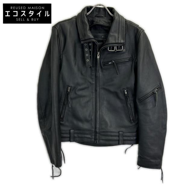 Liugoo Leathers リューグーレザーズ ジャケット S ブラック メンズ