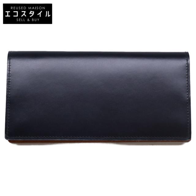 GANZO ガンゾ 長財布（小銭入れあり） ネイビー メンズ