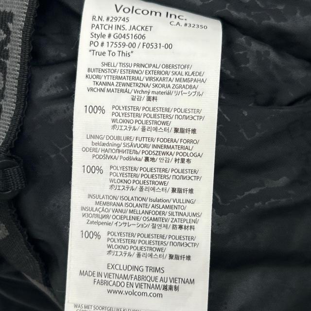 VOLCOM ボルコム ジャケット ブラック メンズ_5