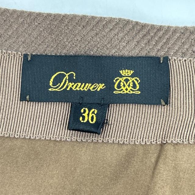 DRAWER ドゥロワー スカート 36 ブラウン レディース_3