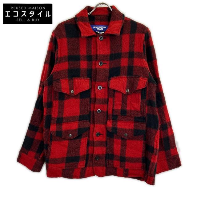 JUNYA WATANABE MAN ジュンヤワタナベマン ジャケット M レッドｘブラック メンズ