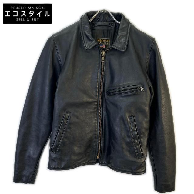VANSON バンソン ジャケット 38 ブラック メンズ