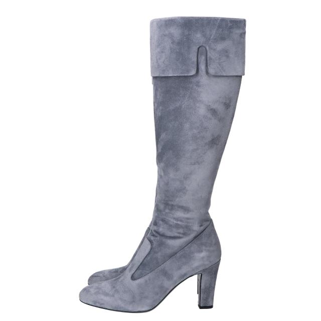 CHANEL シャネル シューズ 35 1/2 グレー レディース_2
