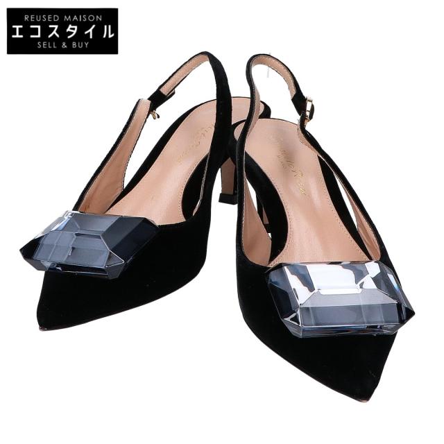 Gianvito Rossi ジャンヴィトロッシ シューズ 34 ブラック レディース