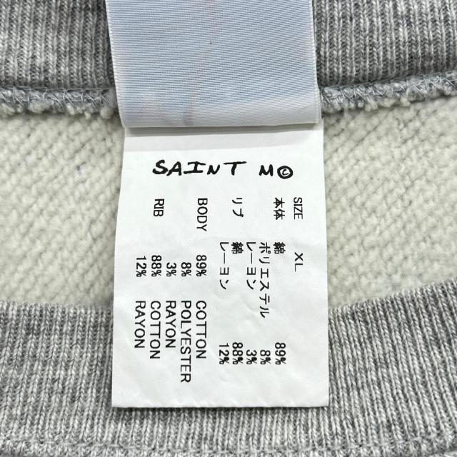 SAINT MICHAEL セントマイケル トップス XL ライトグレー メンズ_4