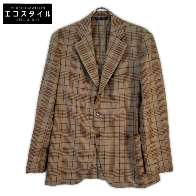 Belvest ベルベスト ジャケット 50 ブラウン メンズ