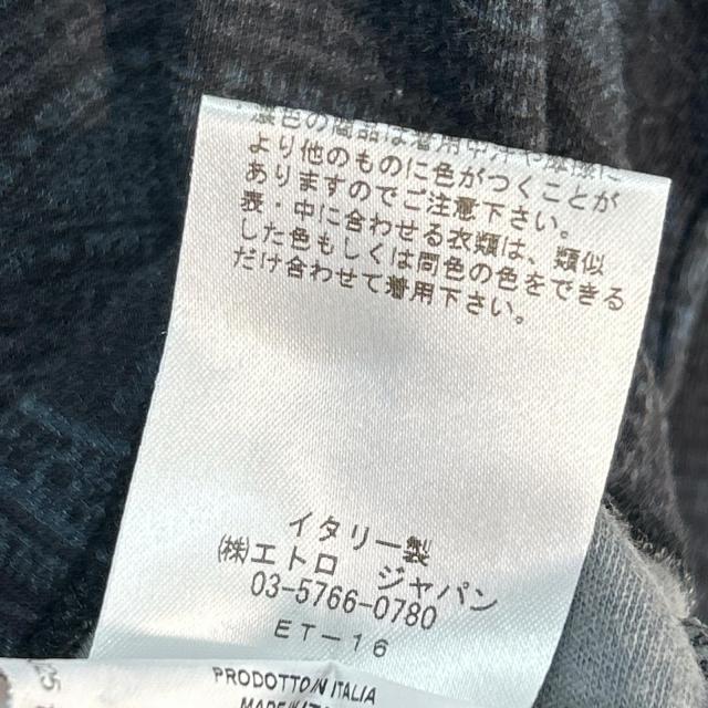 ETRO エトロ トップス L ネイビー メンズ_5