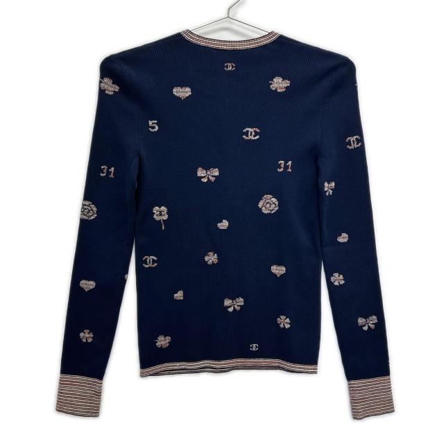 CHANEL シャネル トップス 34 ネイビー レディース_2