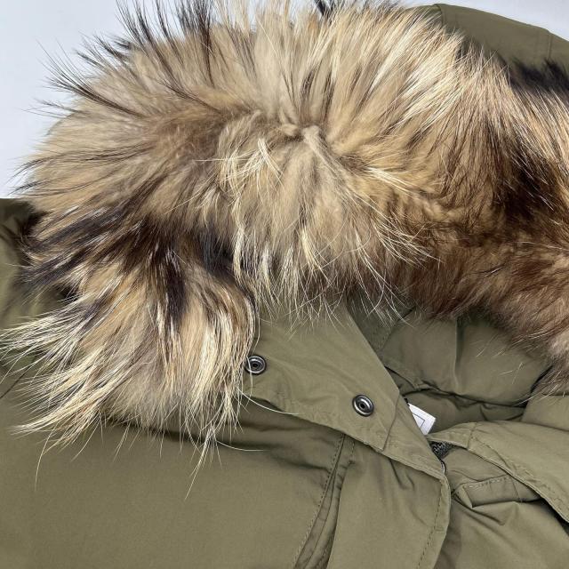 WOOLRICH ウールリッチ コート M カーキ レディース_7