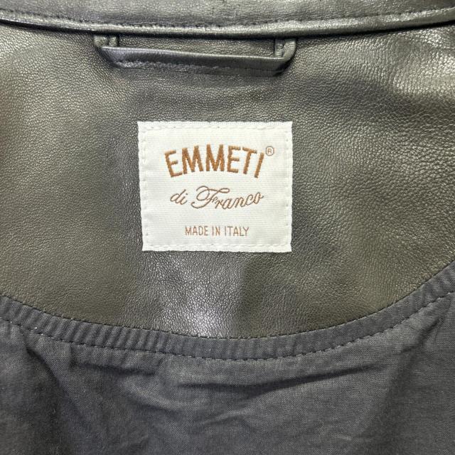 EMMETI エンメティー ジャケット 42 ブラック メンズ_4