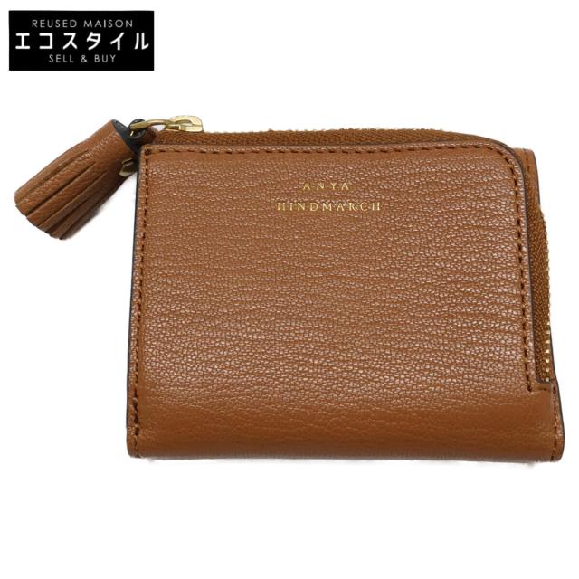 Anya Hindmarch アニヤ ハインドマーチ 三つ折り財布（小銭入れあり） ブラウン レディース