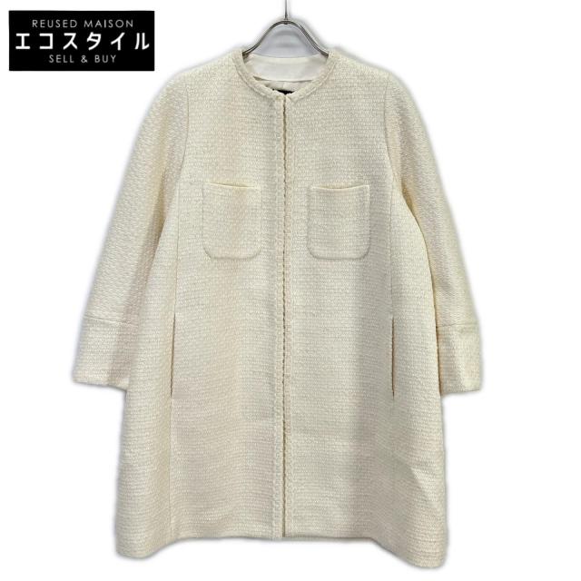DRAWER ドゥロワー コート 36 ホワイト レディース