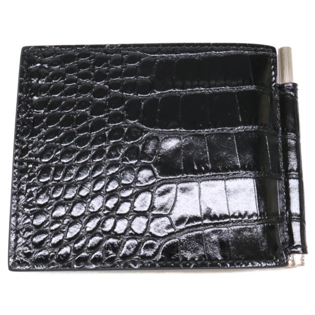 TOM FORD トムフォード 二つ折り財布（小銭入れなし） ブラック メンズ_6