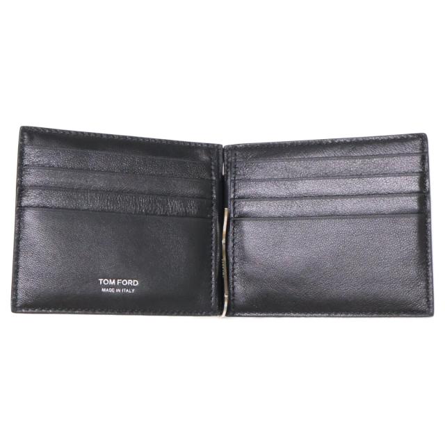 TOM FORD トムフォード 二つ折り財布（小銭入れなし） ブラック メンズ_7