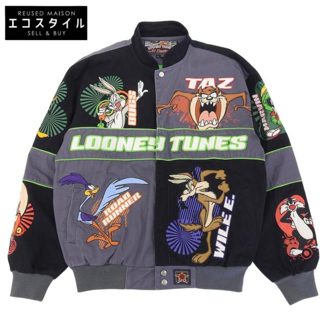 LOONEY TYNES ルーニー テューンズ ジャケット M ブラック/グレー メンズ