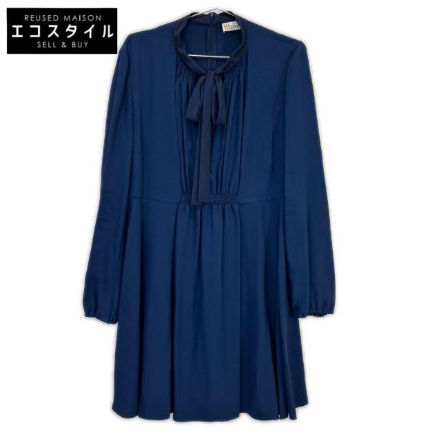 RED VALENTINO レッドヴァレンチノ ワンピース 40 ネイビー レディース