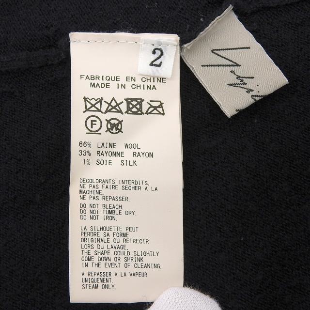 Yohji Yamamoto FEMME ヨウジヤマモトファム トップス 2 ブラック メンズ_4