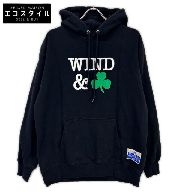 WIND AND SEA ウィンダンシ— トップス L ブラック メンズ
