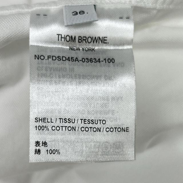 THOM BROWNE トムブラウン ワンピース 36 ホワイト レディース_6
