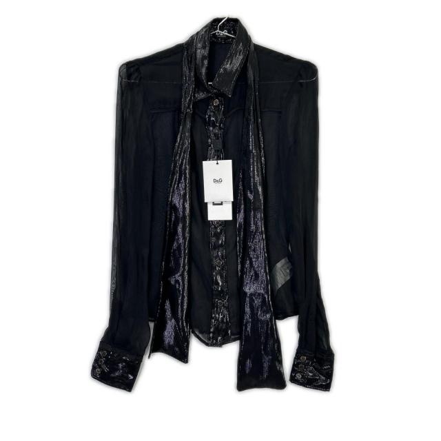 DOLCE&GABBANA ドルチェアンドガッバーナ トップス 38 ブラック レディース