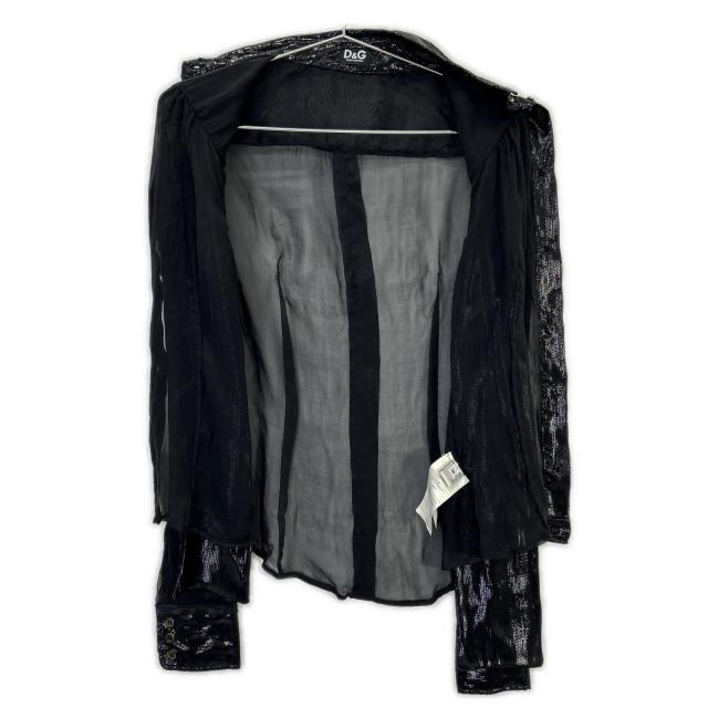 【新品】DOLCE&GABBANA ドルチェ&ガッバーナ ブラック トップス S DOLCE&GABBANA ドルチェアンドガッバーナ トップス 38 ブラック