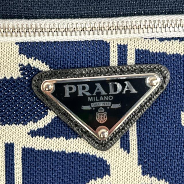 PRADA プラダ スカート 40 ブルー／ホワイト レディース_6