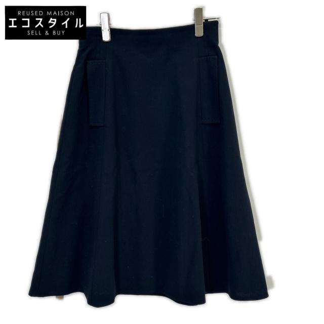 【美品】フォクシー　スカート 40 フォクシー FOXEY スカート FOXEY フォクシー スカート 40 ネイビー
